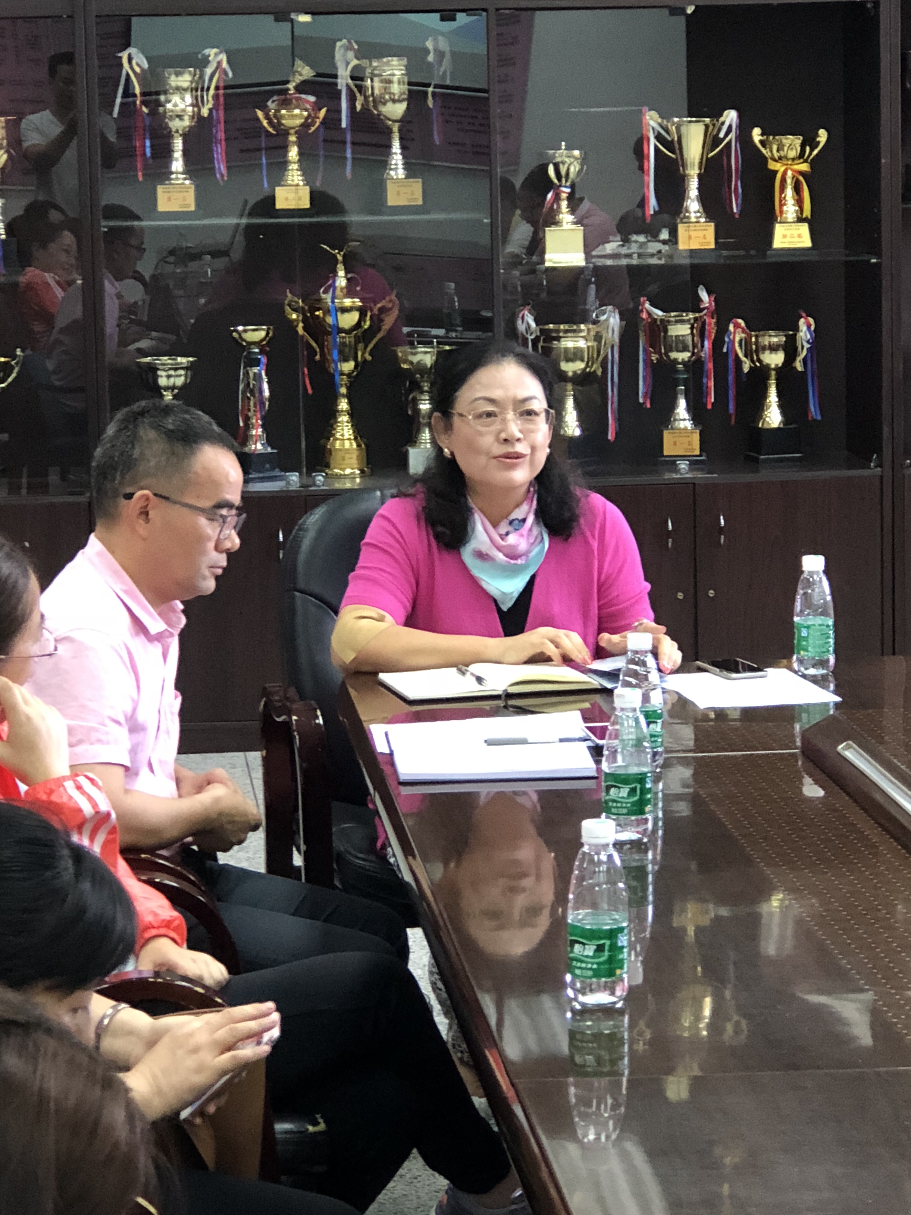 校工会副主席邹胜美讲话