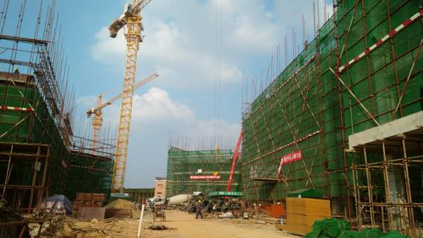 在建中的学生宿舍